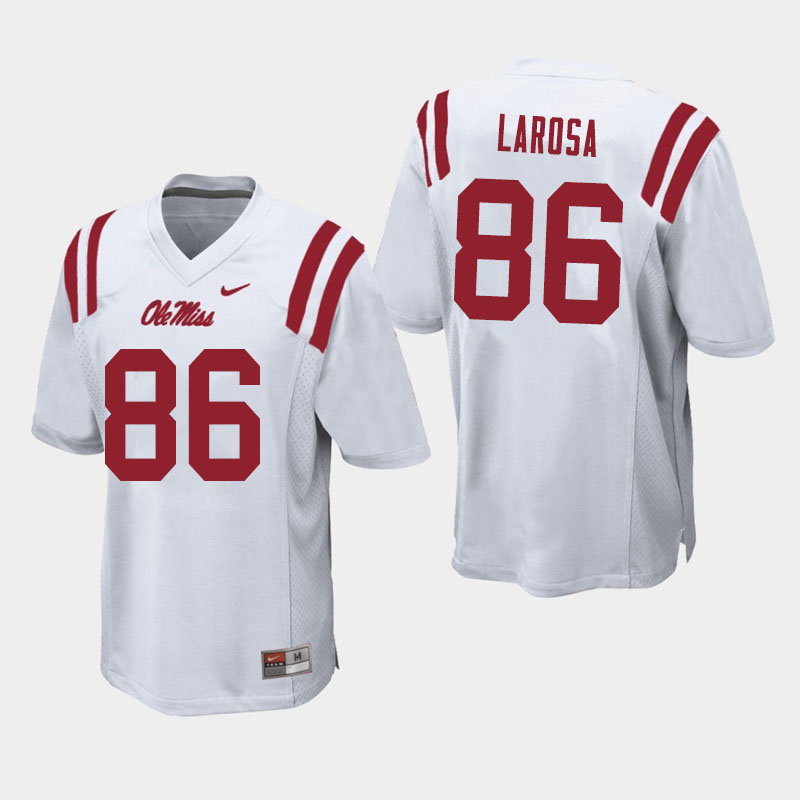 Jay LaRosa Ole Miss Rebels NCAA Men's White #86 Stitched Limited College Football Jersey EUF1358KF